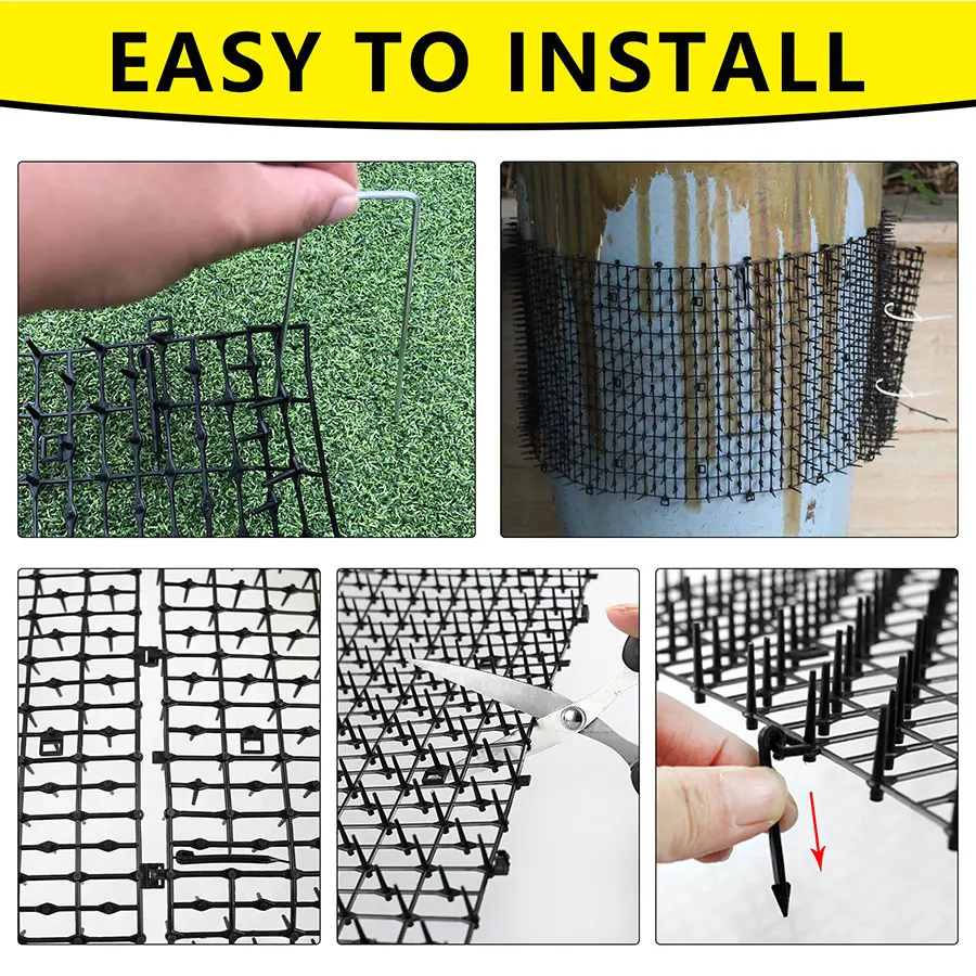 Scat Mat for Cats with Spikes Cat Repellent Dog Digging Deterrent Pad for Indoor Outdoor Sofa Garden Flowerbeds Garden Supplies
