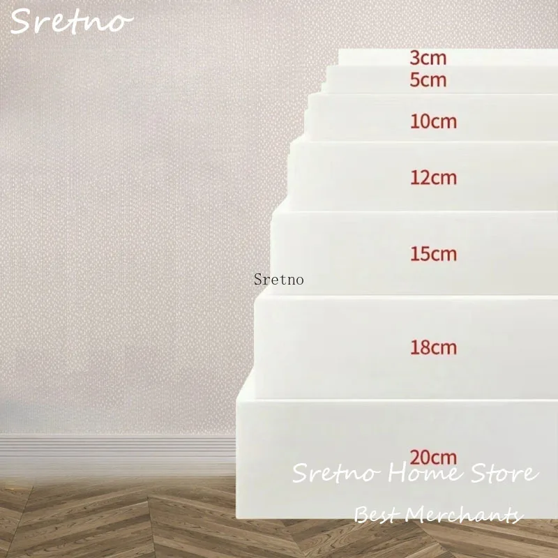 

Customized High Density 35D/45D/50D/60D/65D White Foam Sponge Chair Cushions Bay Window Cushion Mattress Sofa Seat Cushions