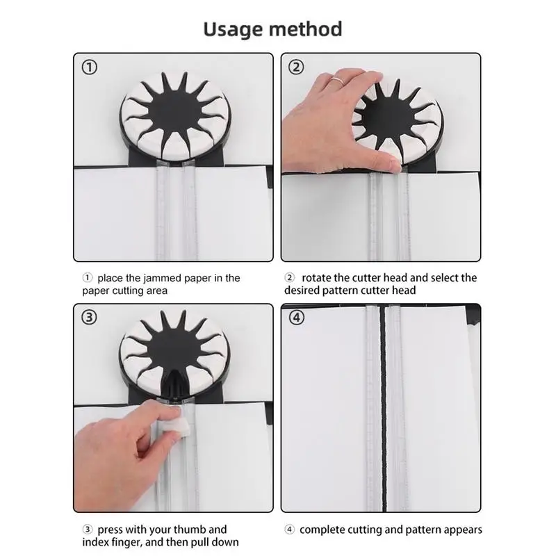Paper Cutters For Crafting 12 In 1 Multifunctional Paper Craft Machine Decorative Paper Cutting Tool With Measurements For Card