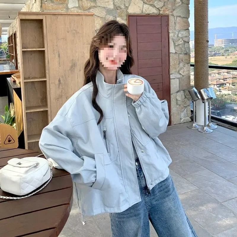 Bomber Jackets Custom Design Womens Winter Faux Fur Snap-Button Preppy Girlish Embroidery Comfortable Softshell Feminine Cozy OL