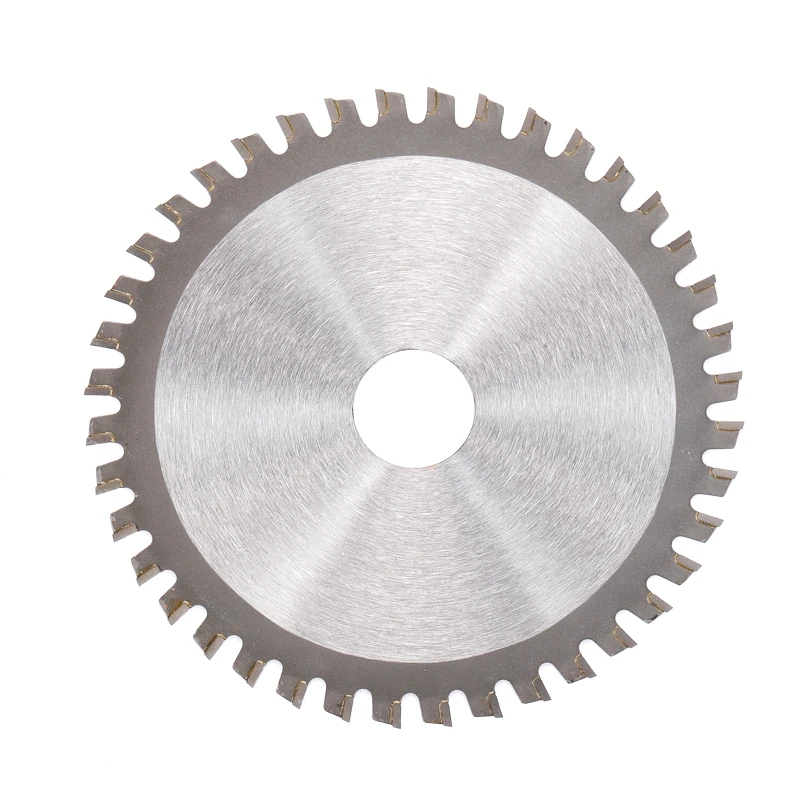 Multifunctional carbide circular saw blade, 4 inches (110 mm), with flat teeth (FTG), for cutting wood and aluminum alloys, for hand use
