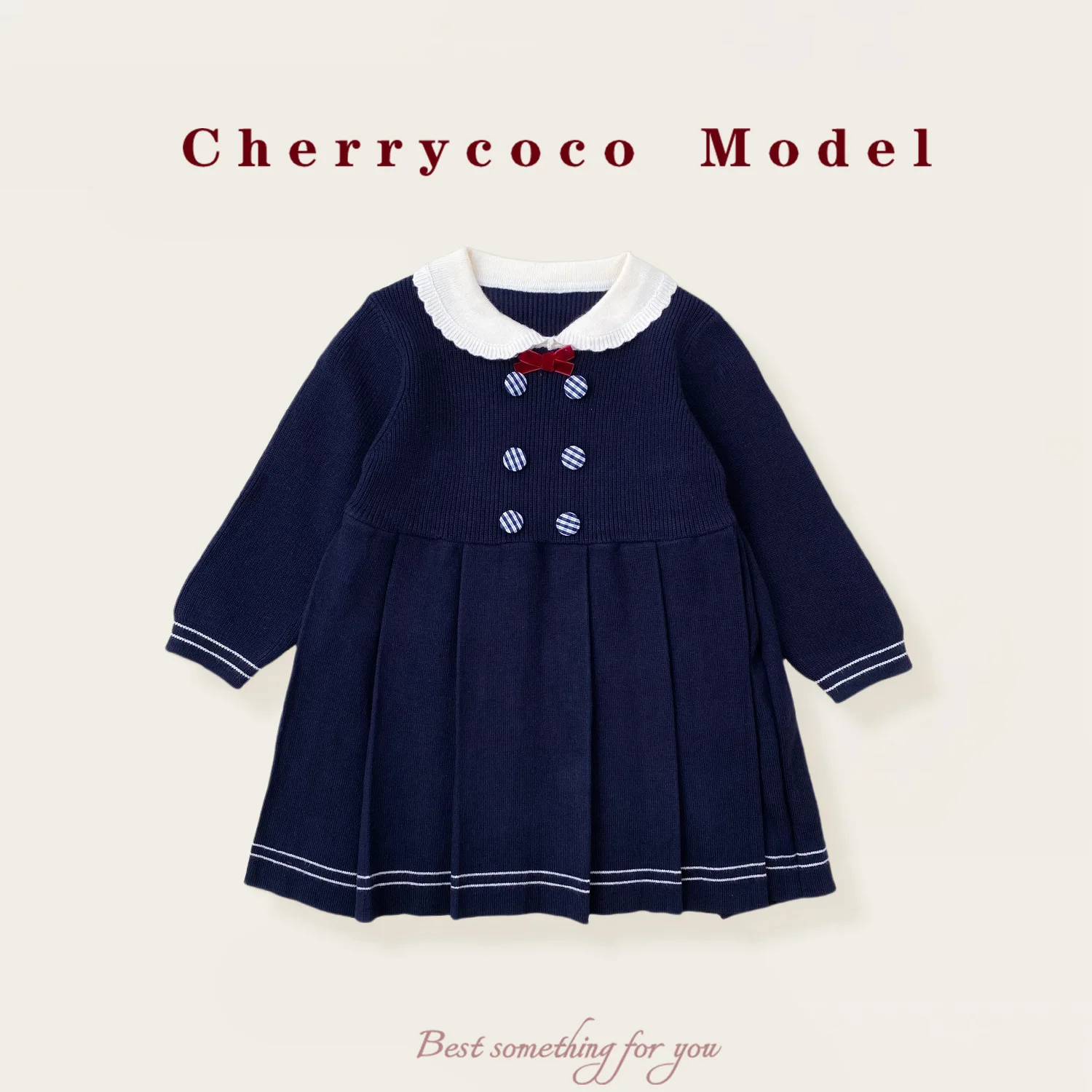 Girls' Dress 2025 Autumn/Winter New Style Female Baby College Style Knitted Princess Skirt Knitted Yarn Skirt