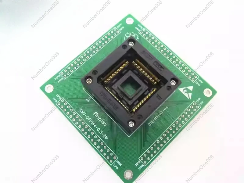 OTQ-144S-0.5-001 QFP144 LQFP144 IC Test Socket Adapter 20x20mm Pitch 0.5mm for Chip Programming Debug and Burn-in