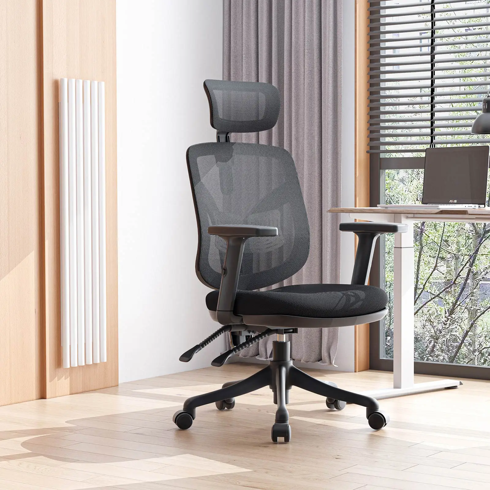

High Quality M56 Swivel Executive Office Waiting Chair Optional Armrest Comfortable Office Seat Lumbar Support