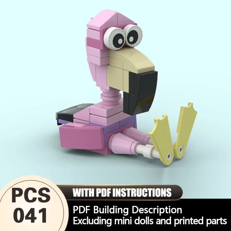 

Creators Animal Series Model MOC Building Bricks Funny Flamingo Modular Technology Gifts Holiday Assemble Children Toys Suit