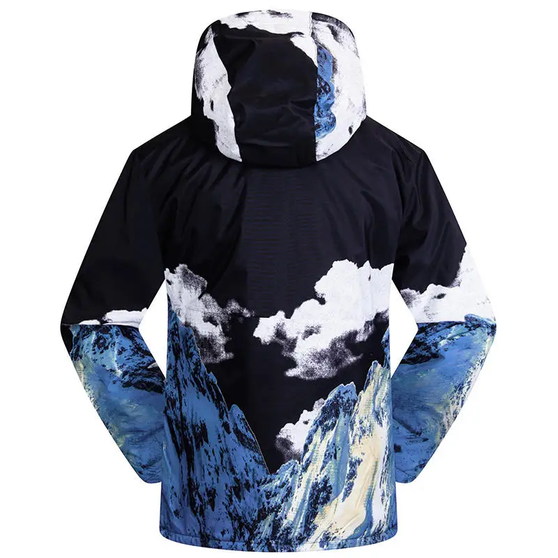 

Custom Waterproof Breathable Men Ski Suit Two Piece Plus Size Unisex Snowboard Suit Snow Suit