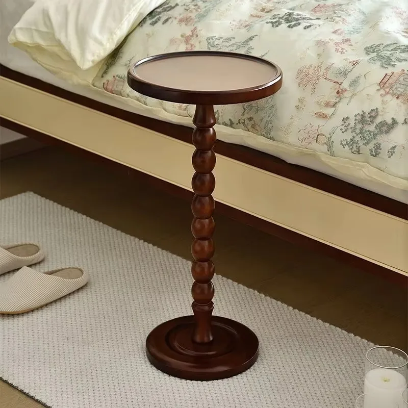 

Nordic Solid Wood Bedside Table Simple Modern Small Round Table Bedroom Small Sofa Corner Table Coffee Tables Side Tables Mesas