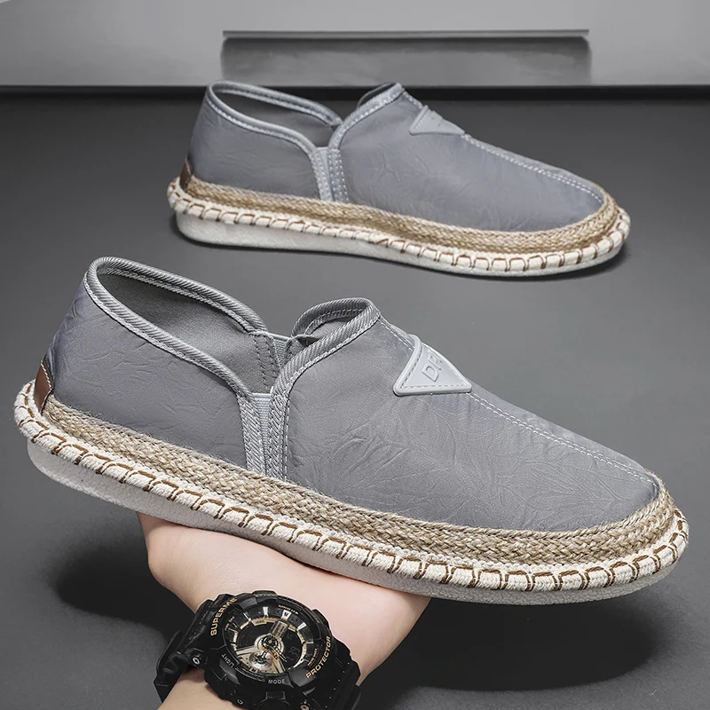 Men Loafers Shoes 2023 Fisherman Shoes New Men Summer Casual Sneakers Male Trend Canvas Driving Shoes Men