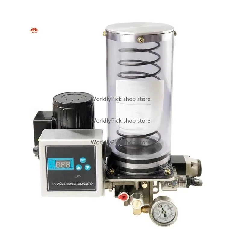 Электрический поршневой масляный насос 24 В 220 В с переключателем уровня, нажимная пластина, перфоратор с ЧПУ, цифровой контроллер, смазочный аппарат