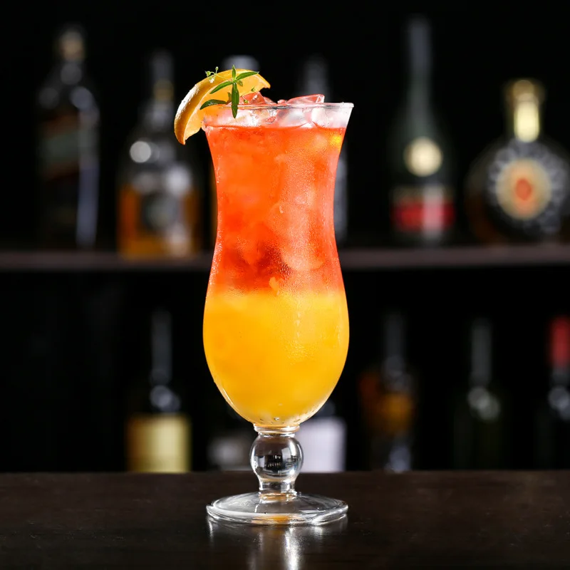 

420ml Bar Hurricane Cup Juice cup Glass cup tall drink special drink cold drink cocktail cup bead point cup Bar Set