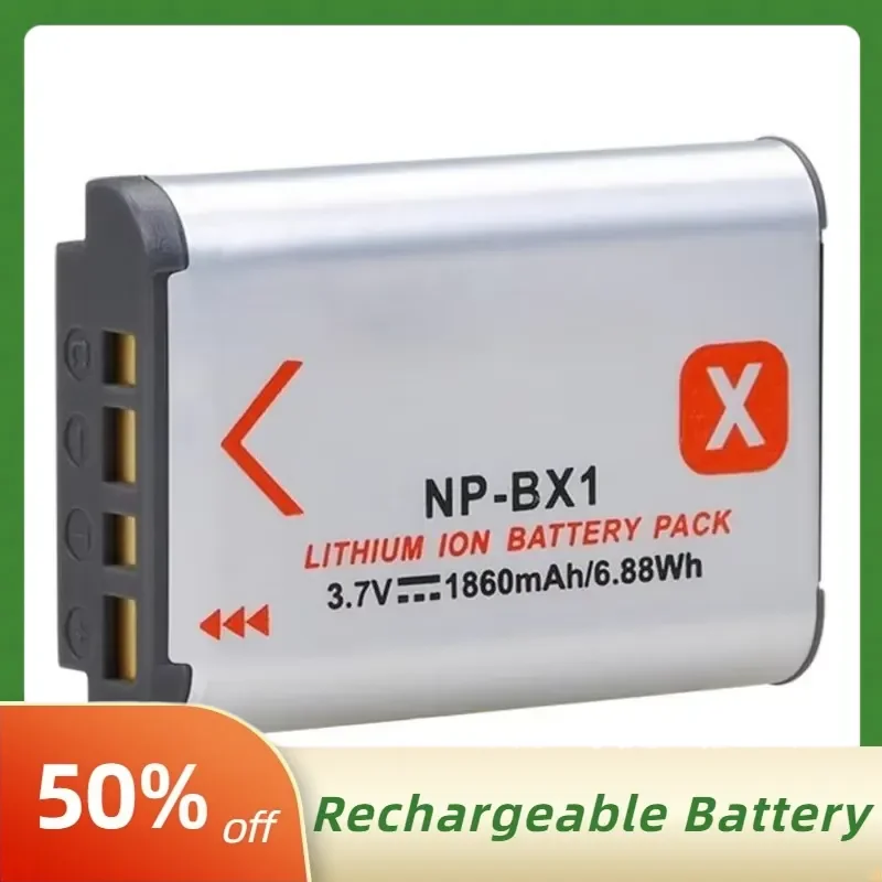 1860mAh NP-BX1 Li-lon Digital Batteries for Sony ZV-1F DSC-RX100 M6 M7 M5A M3 WX500 HX300 RX100 RX1R Rechargeable Battery