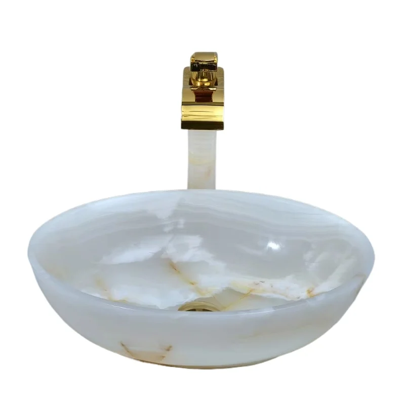 

Luxury oval marble wash basin and sink bathroom vanity natural stone wash basin