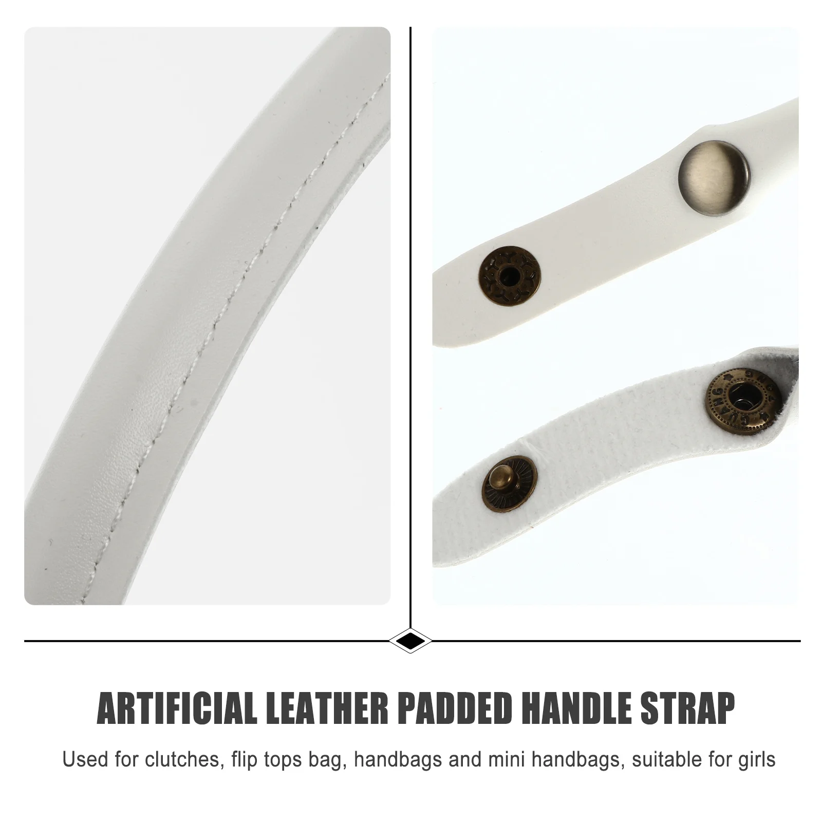 

2Pcs Handbag Strap Replacement Artificial DIY Shoulder Straps for Women Bag Accessory Crossbody Messenger Pouch Tote