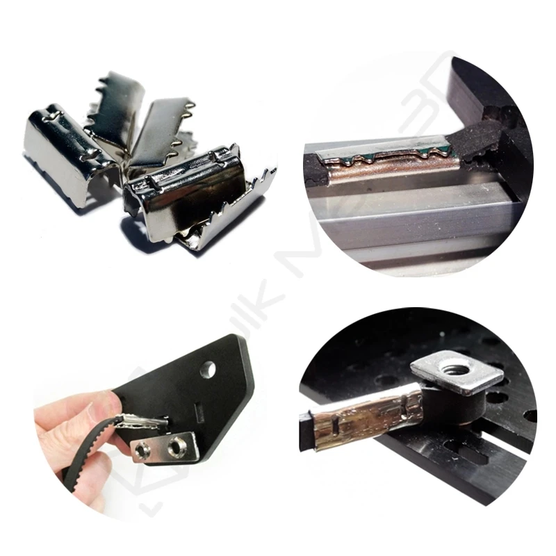 10 Stks/partij Open-End Distributieriem Krimpklem 3d Printer Open Riemclip