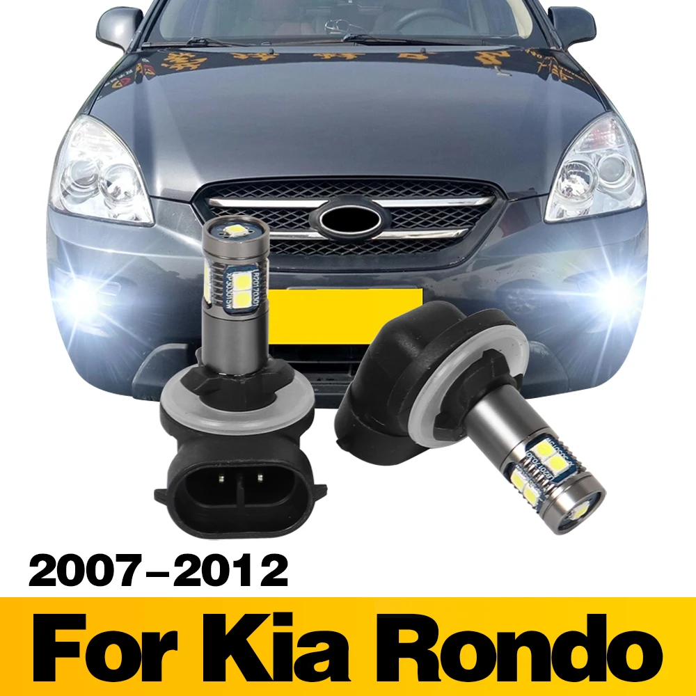 

2Pcs LED Lamp Car Front Fog Light Accessories For Kia Rondo 2007 2008 2009 2010 2011 2012