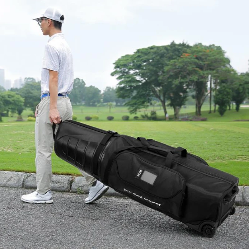 PGM Golf Aviation Bag Men Women Hard Shell Anti Collision Squeeze Aircraft Consignment Belt Roller Skating Travel Bags HKB014