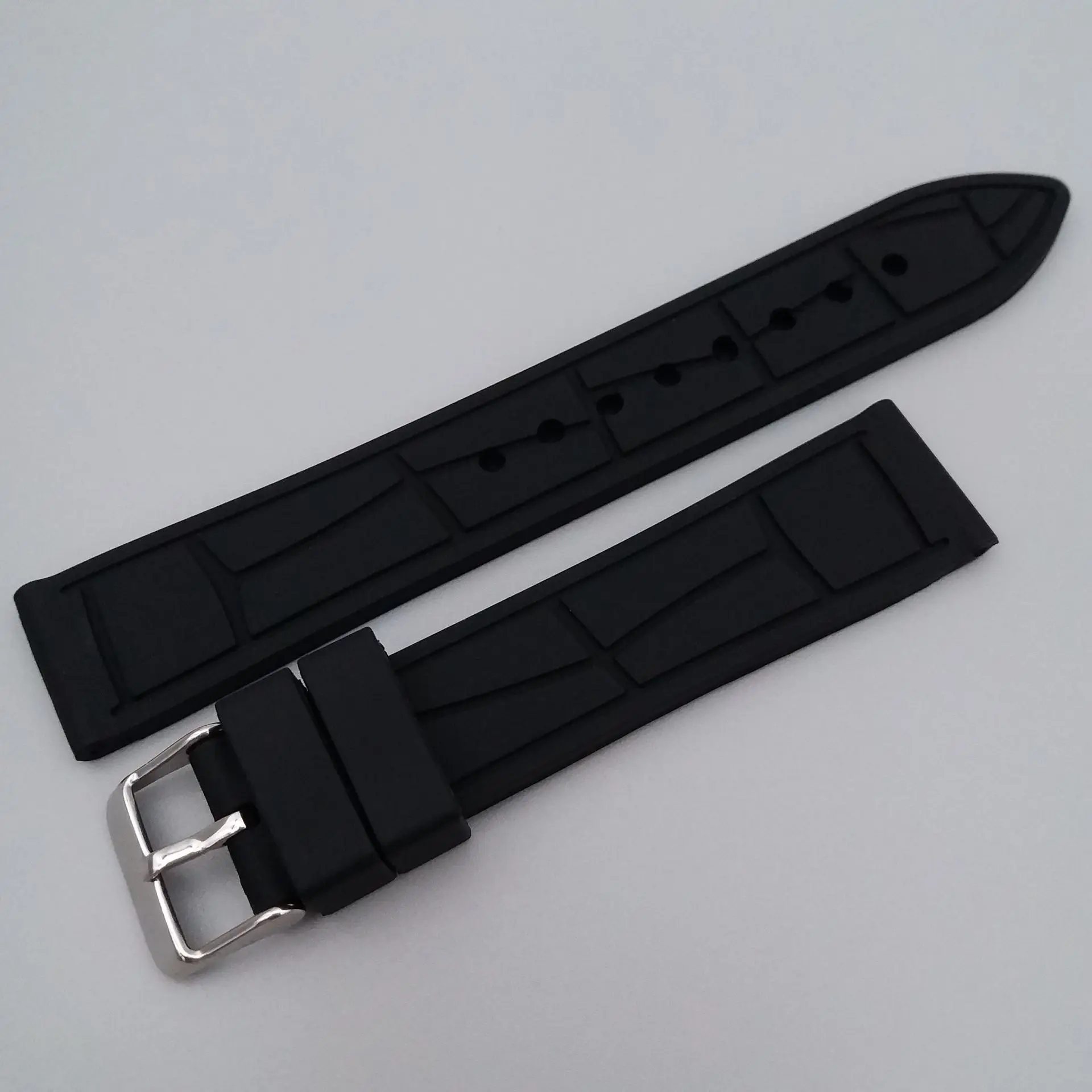 حزام ساعة سيليكون للرجال والنساء ، نسيج خيزران ، أحزمة ساعات مطاطية ، سامسونج جالاكسي ، سوار هاواوي ، 20 أو ، 22 أو ، 24 أو ، 26 أو