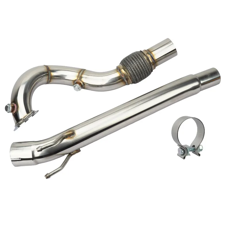 Sistema de escape de 2.5 pulgadas para VW Golf MK7, Audi A3, Skoda Kodiaq Mk1 MQB, Jetta EA211 1.4T MQB, Downpipe sin catalizador de 63 mm