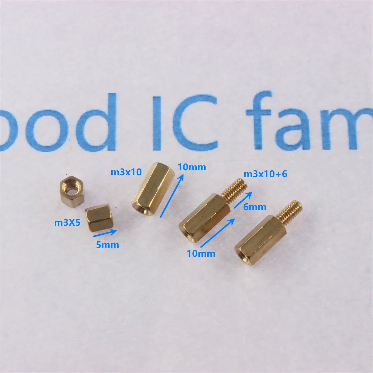5PCS M2 M3 M4 M5 M6  Double Pass Hex Brass Male Female Standoff Board Pillar Hexagon Thread Motherboard Spacer Nut Hollow Column