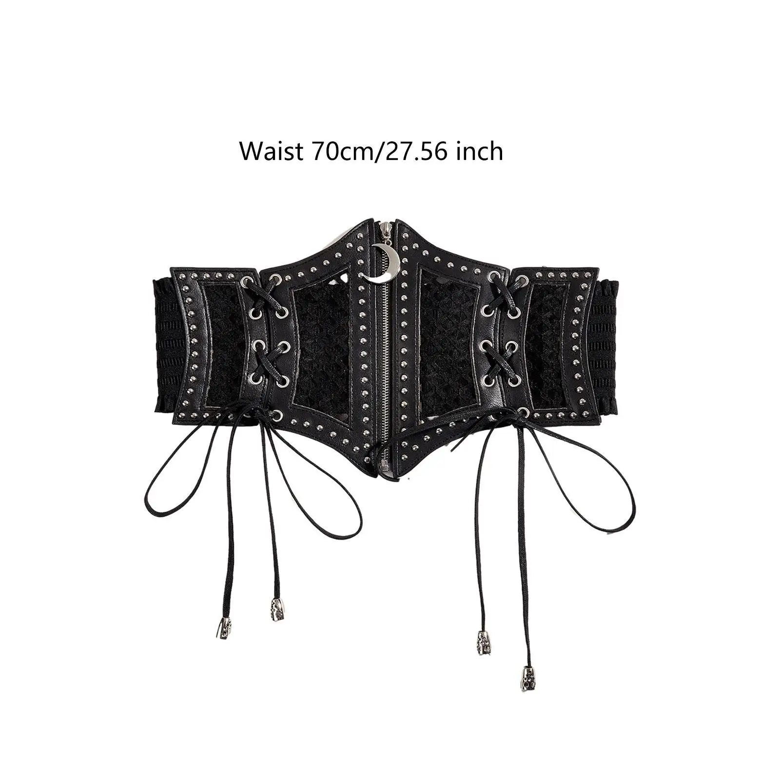 المرأة مشد حزام خمر تصميم السيدات بولي Leather الجلود تمتد مشد للخصر حزام للتنورة تي شيرت سترة زي البلوزات الطويلة