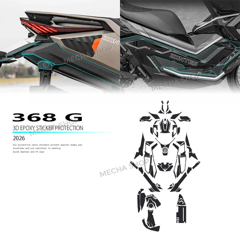 

Мотоциклетная защитная наклейка для всего тела, толстая матовая броня, наклейка против царапин, аксессуары для Zontes 368 G 2026-