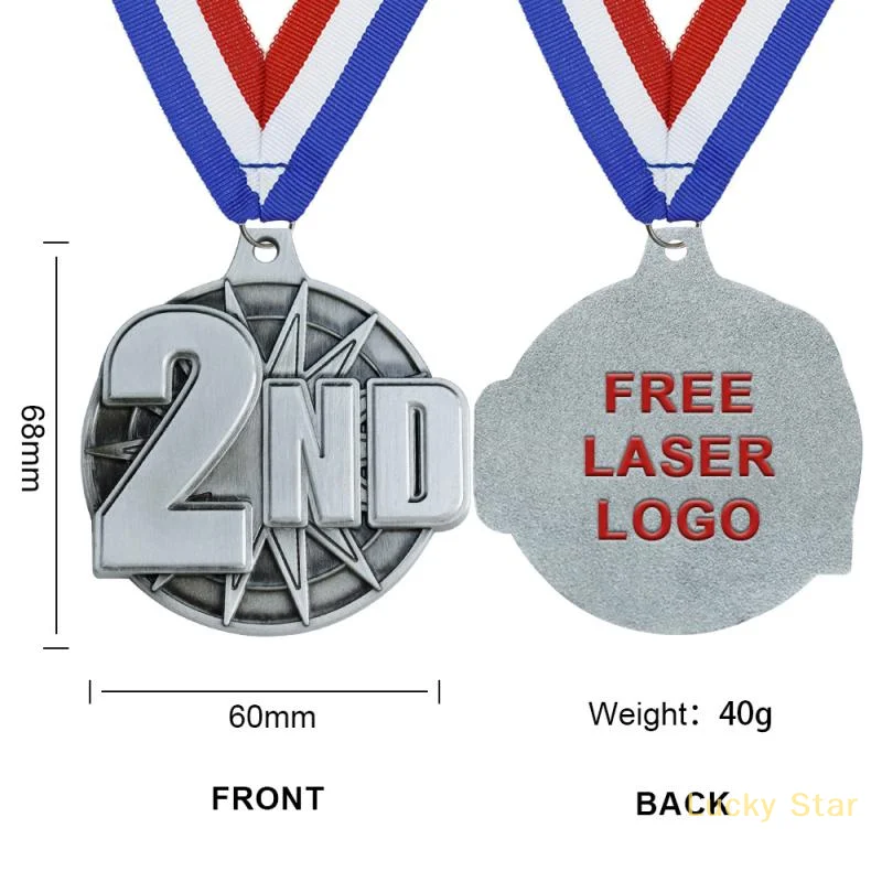 [CCF2]1 Piece Students Rewards Metal Plating Ancient Award Medals Winner Medals With Neck Ribbon Competition Medals