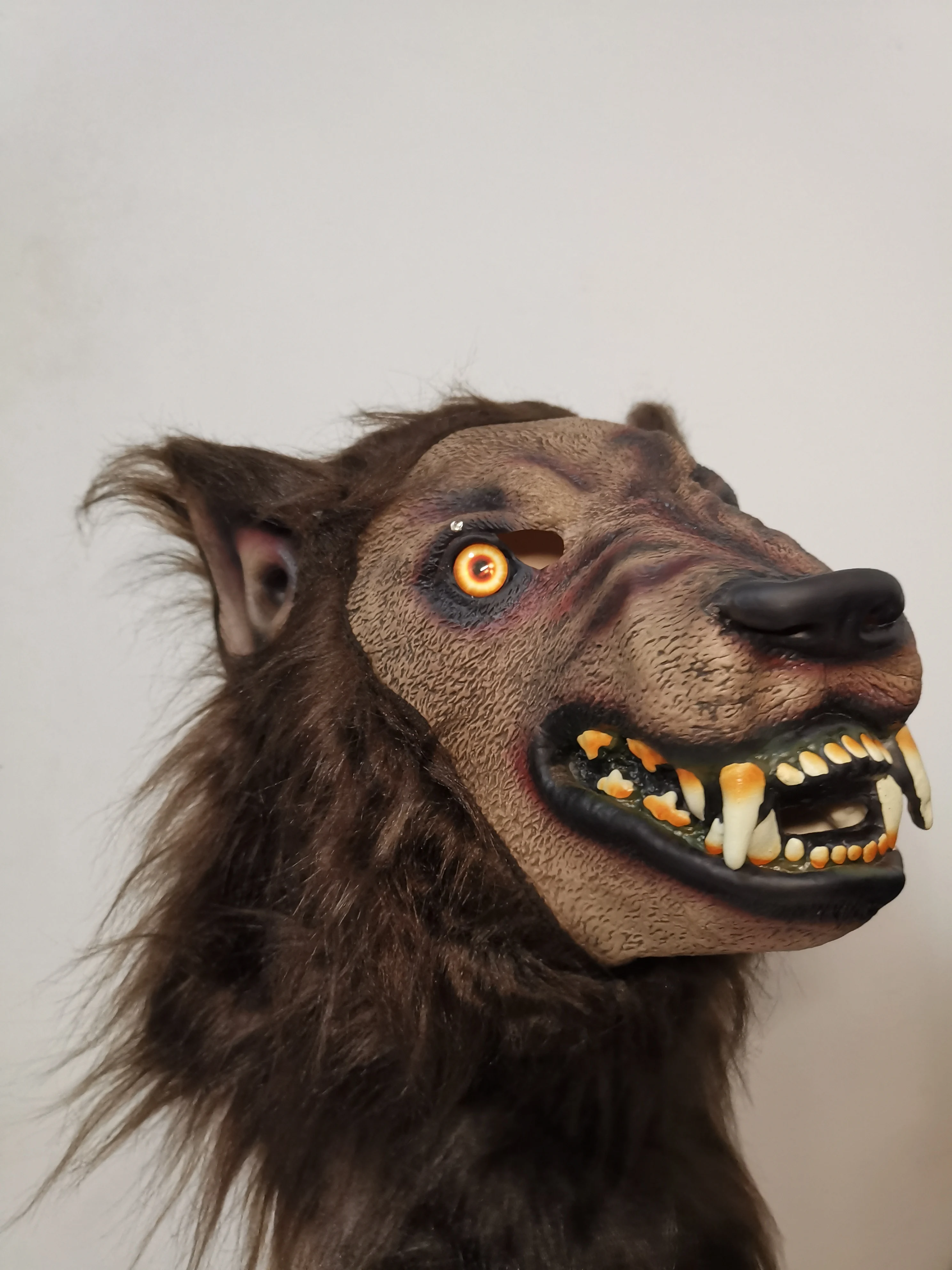 Halloween Werewolf Headgear Party Scary Decor Headgear Latex Wolf Head Mask