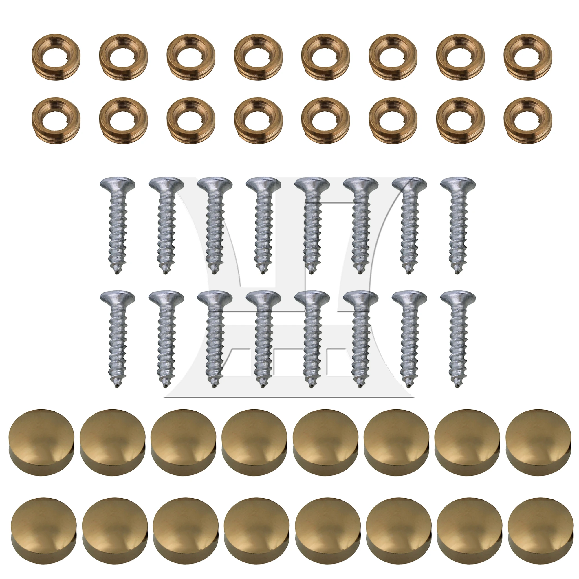 

16 Pieces 10mm Dia Decorative Furniture Table Mirror Caps Nails Copper Golden