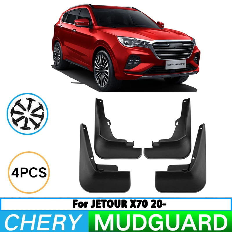 For Chery JETOUR X70 2020-2024 Car Tire Fender Splash Guard Front and Rear Wheel Fender Auto Parts