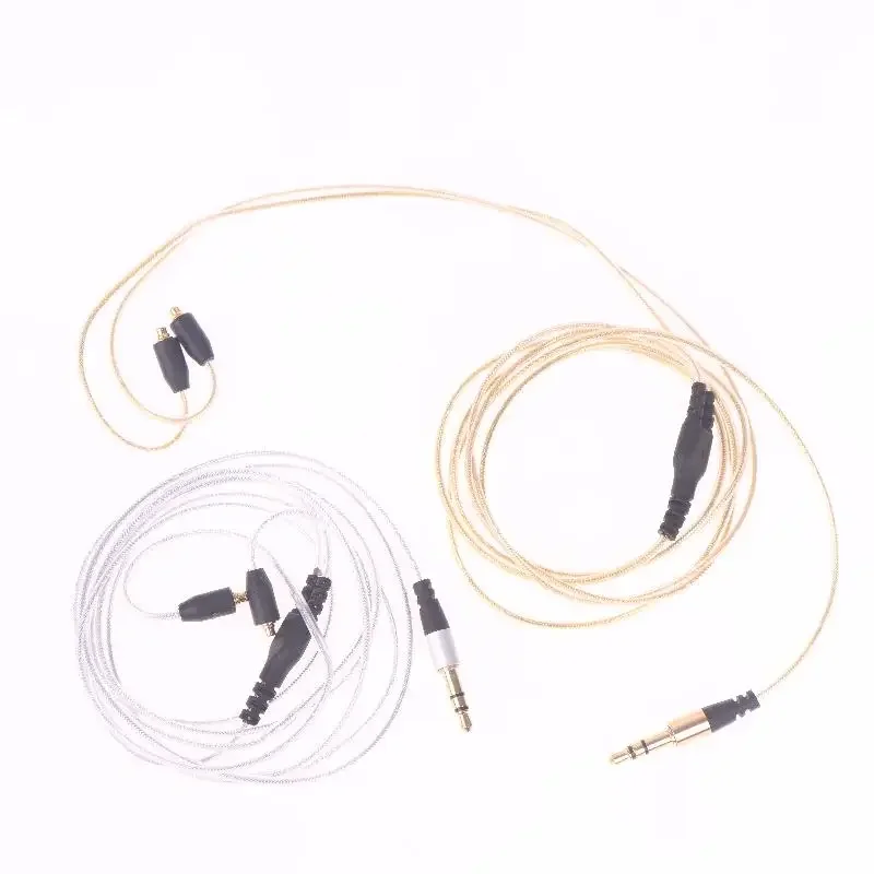 MMCX To 3.5mm Sound Jack Headphone Cable Replacement 120cm Length For SE215/315/535/846/UE900/DC/VJJB/N1