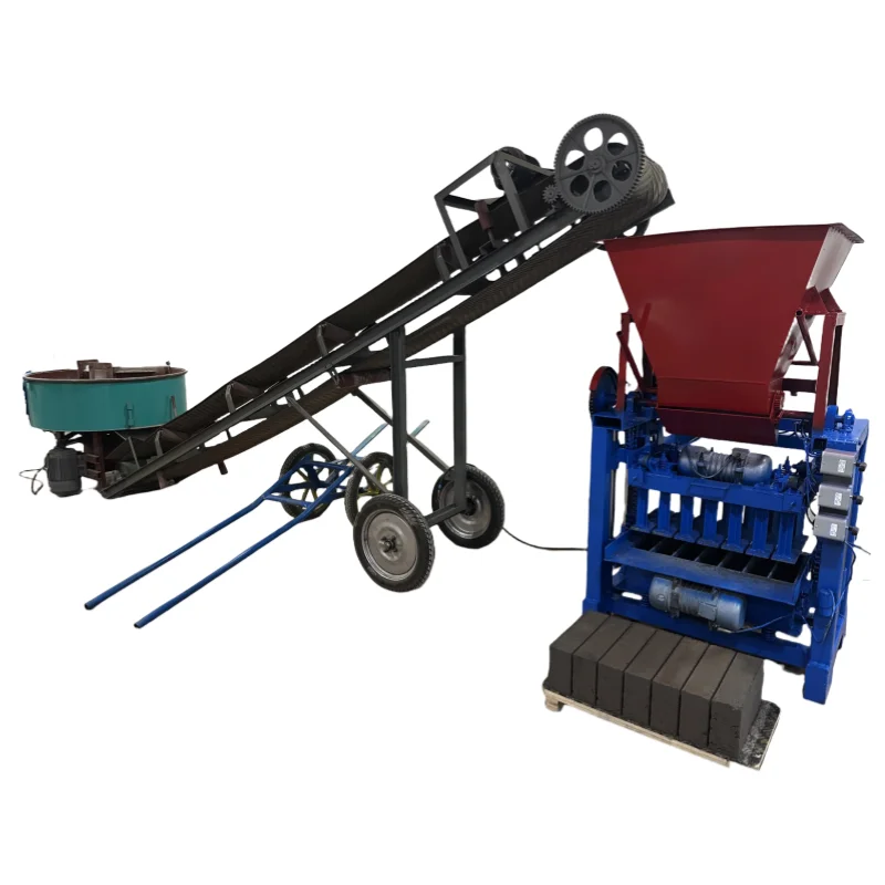 

Высококачественная и недорогая производственная линия для производства цементных блоков Полуавтоматическая машина для производства цементных блоков без горения