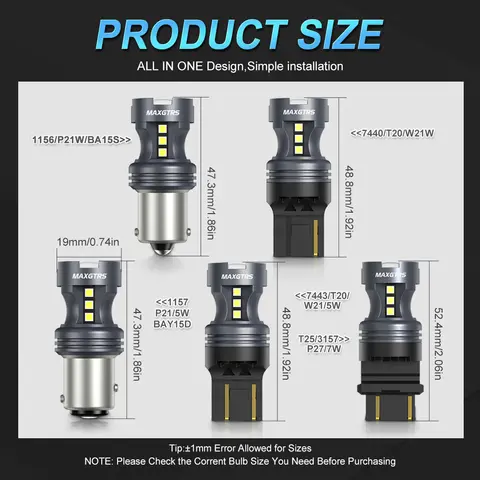 st T25 3157 P27/7W Superstarka 3014 LED-lampor Vita Bak-, Broms- och Backljus För Cadillac Escalade 1999-2003 2004 2005 2006 10 best sales LED T25 - №4