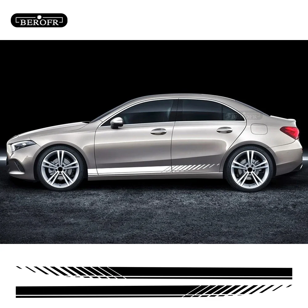 ملصق باب تنورة جانبية للسيارة لسيارة Mercedes Benz A B C E G S R X V CLA CLk CLS SLK SLC EQC GLA GLC GLE GLS GLK VITO AMG GT