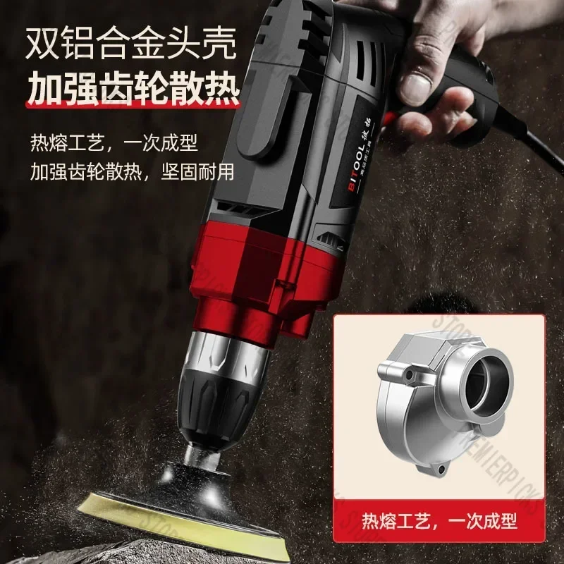 220V Household Small Hand Electric Drill with Wire Pistol Drill Wall Punching Power Tool Screwdriver Multi-function Dual-purpose