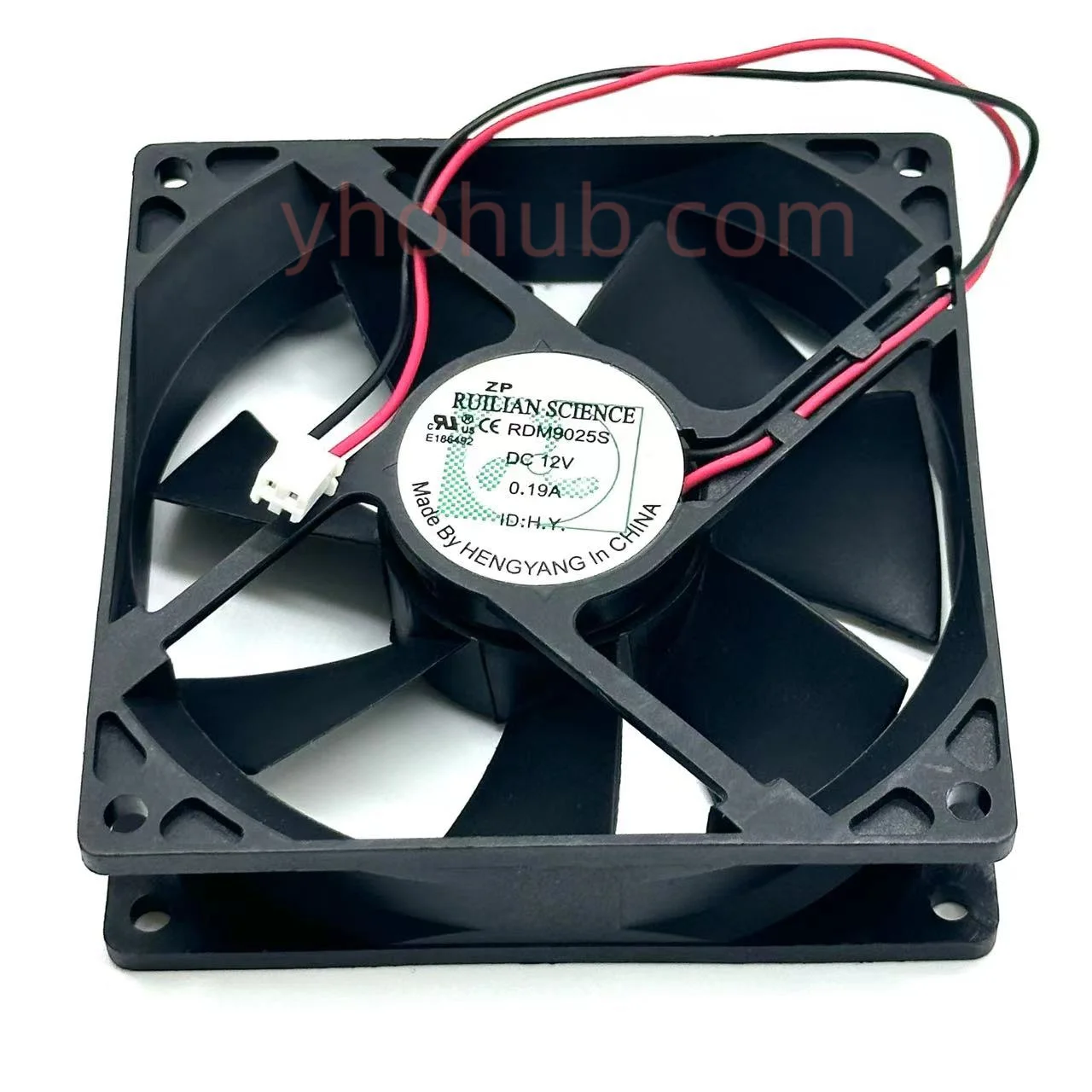 

RUILIAN RDM9025S DC 12V 0.19A 92x92x25mm 2-wire Server Cooling Fan