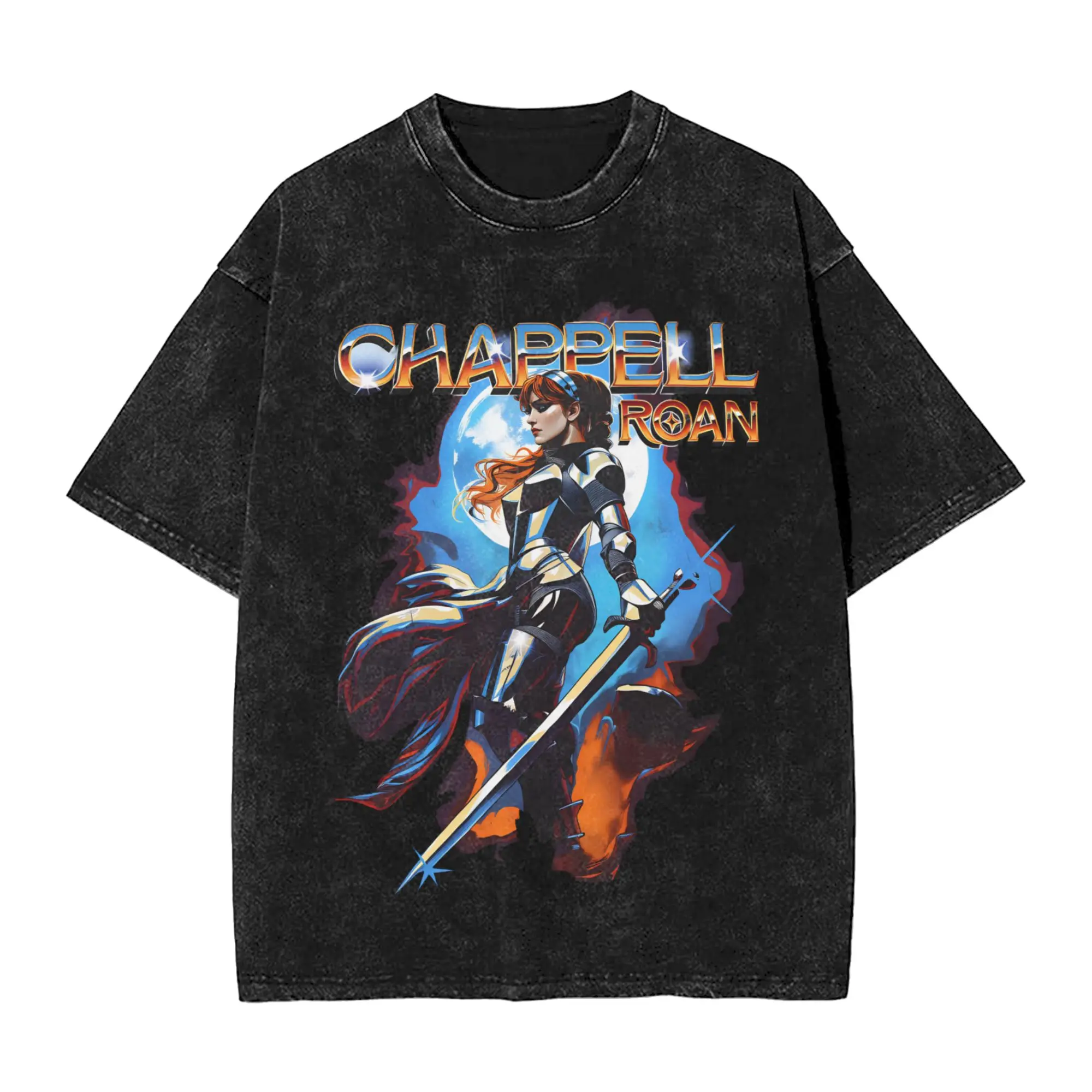Men T-Shirt Chappell Roan Washed T Shirts Novelty  Summer Tee Shirt Vintage Print Cotton Tops Birthday Present