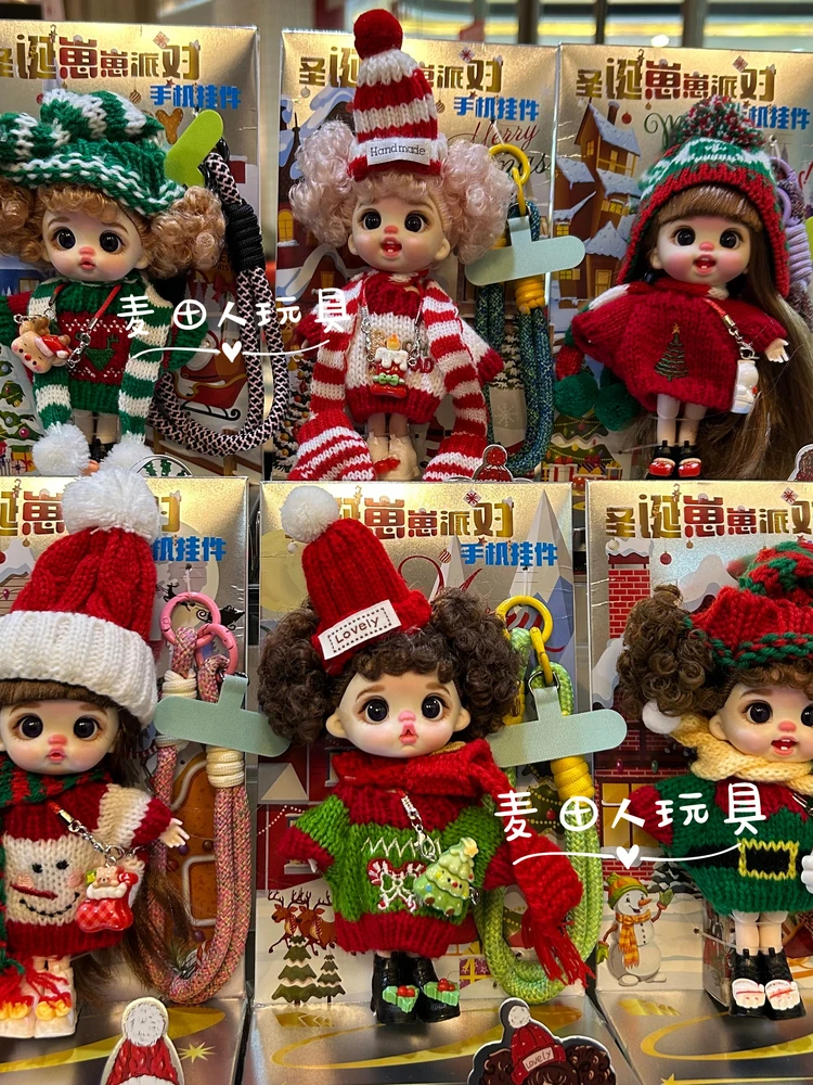 

Cute Plush Vinyl Doll Mobile Phone Pendant Girl's Toy Soft Cuddly Doll Fashionable Accessory for Girls