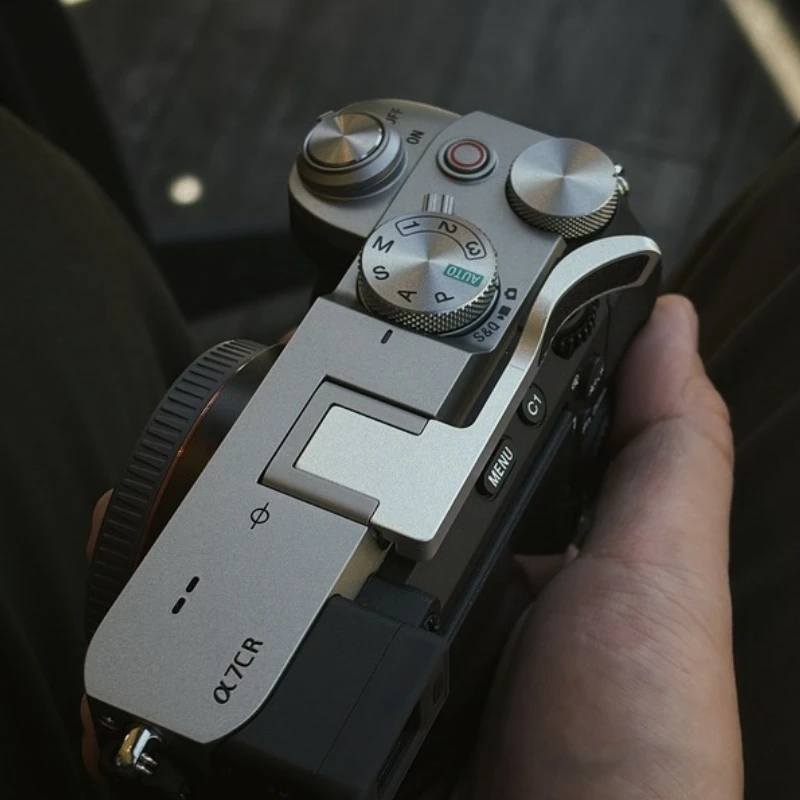 بو الجلود قبضة الإبهام ، قبضة الإبهام المعدنية ، حماية الأحذية الساخنة لسوني A7CII ، A7CR ، A7C