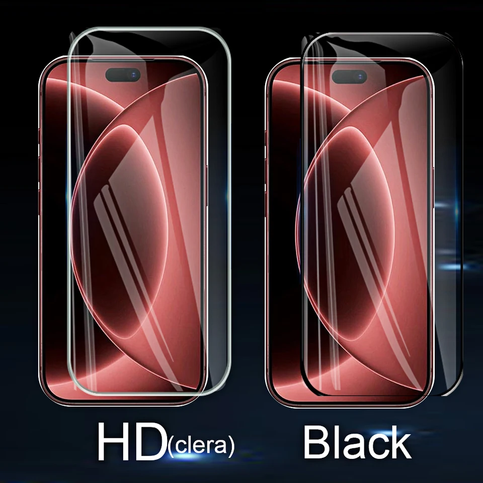 4 Piezas Vidrio Templado para iPhone 18 Pro max 17 16 15 14 13 12 11 Pro max 17e 16e plus mini Protectores de Pantalla Película Protectora Case 3