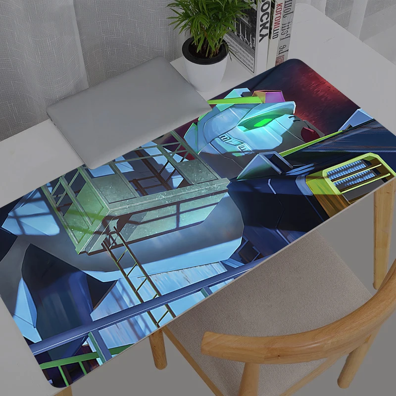 Tapis de souris Gamer Mobile Suit Gundam, grand tapis de bureau XXL pour clavier et souris, tapis en caoutchouc pour ordinateur portable