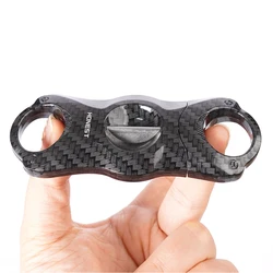 Cigar Scissors， Double-edged Stainless Steel V-shaped Cigar Cutter， Cuban Cigar Tool ，Carbon Fiber V Cigar Cutter Smoking Cigar