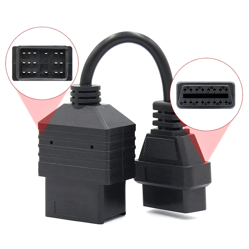 

Car OBD II Cable For Toyota 17Pin To 16Pin OBD 2 Female Diagnostic Connector For Toyota 17 Pin OBDII Adapter-T61C