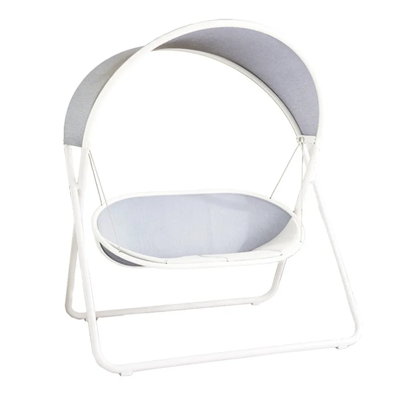 Light luxury outdoor simple swing, fashionable garden rocking chair, creative colorful luminous chair courtyard swing