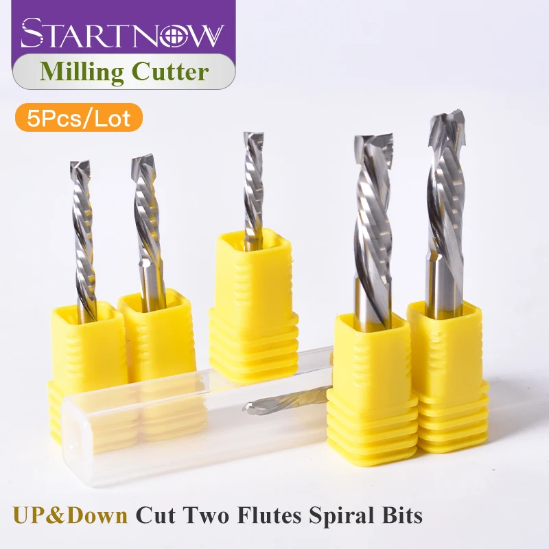 

Startnow 5-piece set of double-edged compound edge milling cutter high efficiency carbide multi-purpose