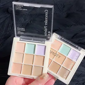 Concealer Sembilan Warna Jerawat Jerawatan Cetak Lingkaran Mata Gelap Celah Air Mata Warna Kulit Cerah Bertahan Selamanya 10 nada penjualan terbaik - №