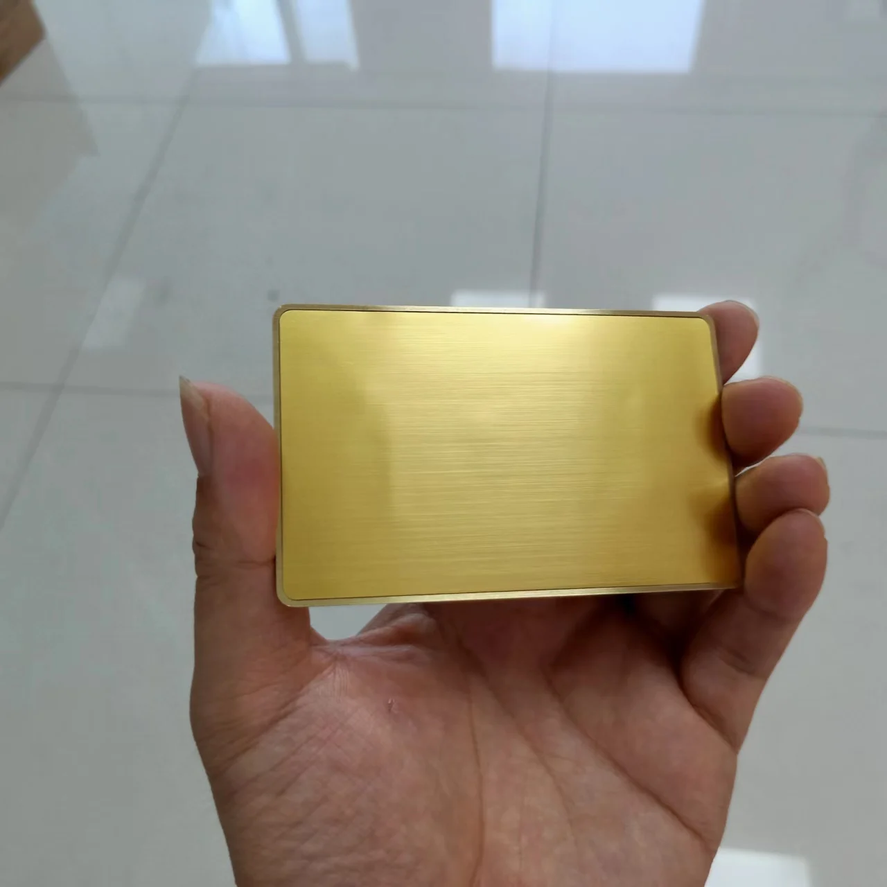 Brushed Gold Metal Steel And Plastic Combination Original Nfc 213 Diy Blank Digital Business Card