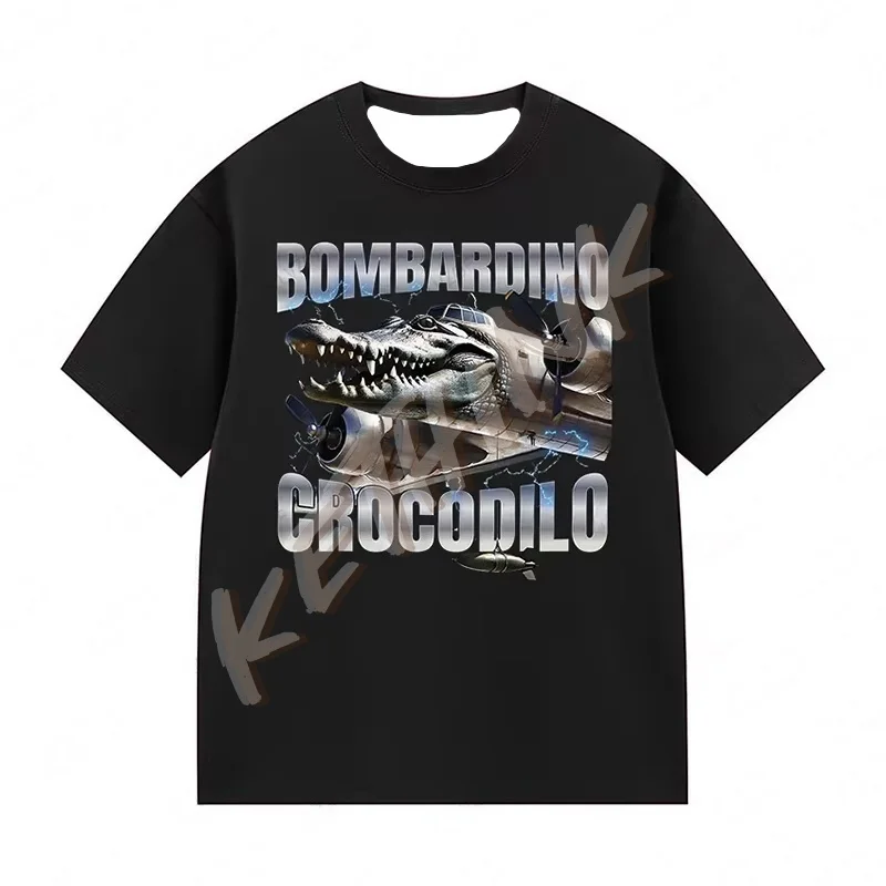 

Limited Bombardino Crocodilo Funny Meme T Shirt Men Women Summer O-Neck Short Sleeve T-Shirt Fashion High Quality Y2K TShirts