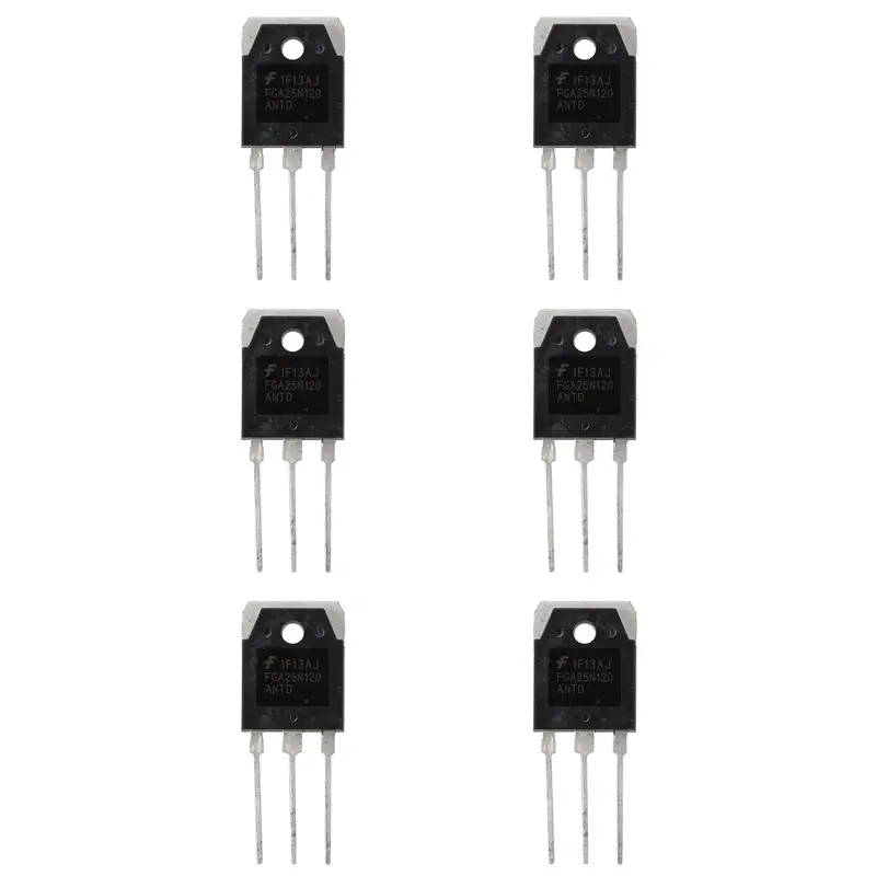 

6X силовых транзисторов IGBT 1200В 313Вт FGA25N120-ABIU