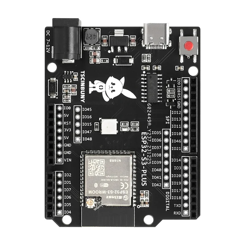 Placa de desarrollo A45F-TSCINBUNY ESP32 S3 PLUS para Arduino IDE/Micropython, Kit de Robot inteligente programable, accesorios de componentes Pa