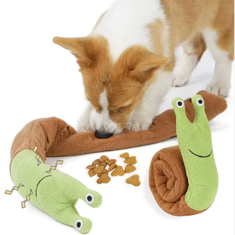 

Snail Shaped Pet Toys for Dogs And Cats Odor Hiding Training Puzzles Fun Sniffing Mats - Interactive Play for Cats And Dogs
